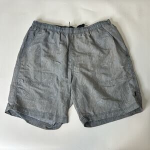 Kavu Swim Trunks Mens Medium Blue Printed Outdoor Swimsuit Mesh Lined